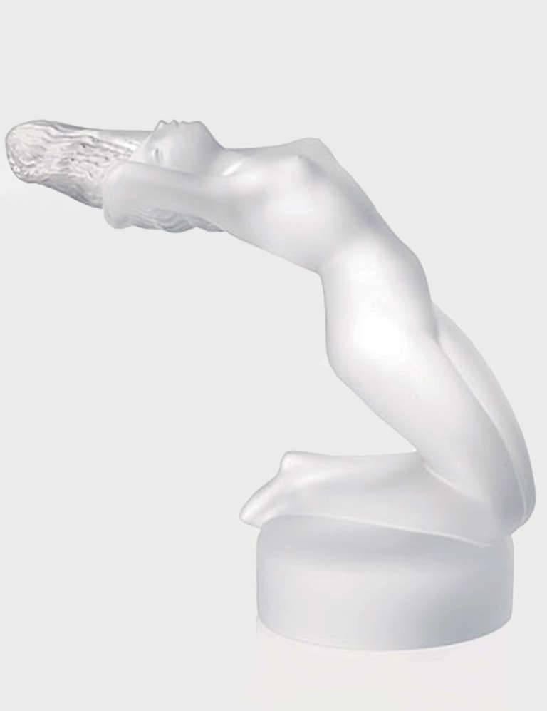 Lalique France Crystal Chrysis Female Nude Figurine Paperweight In Excellent Condition In Montreal, QC