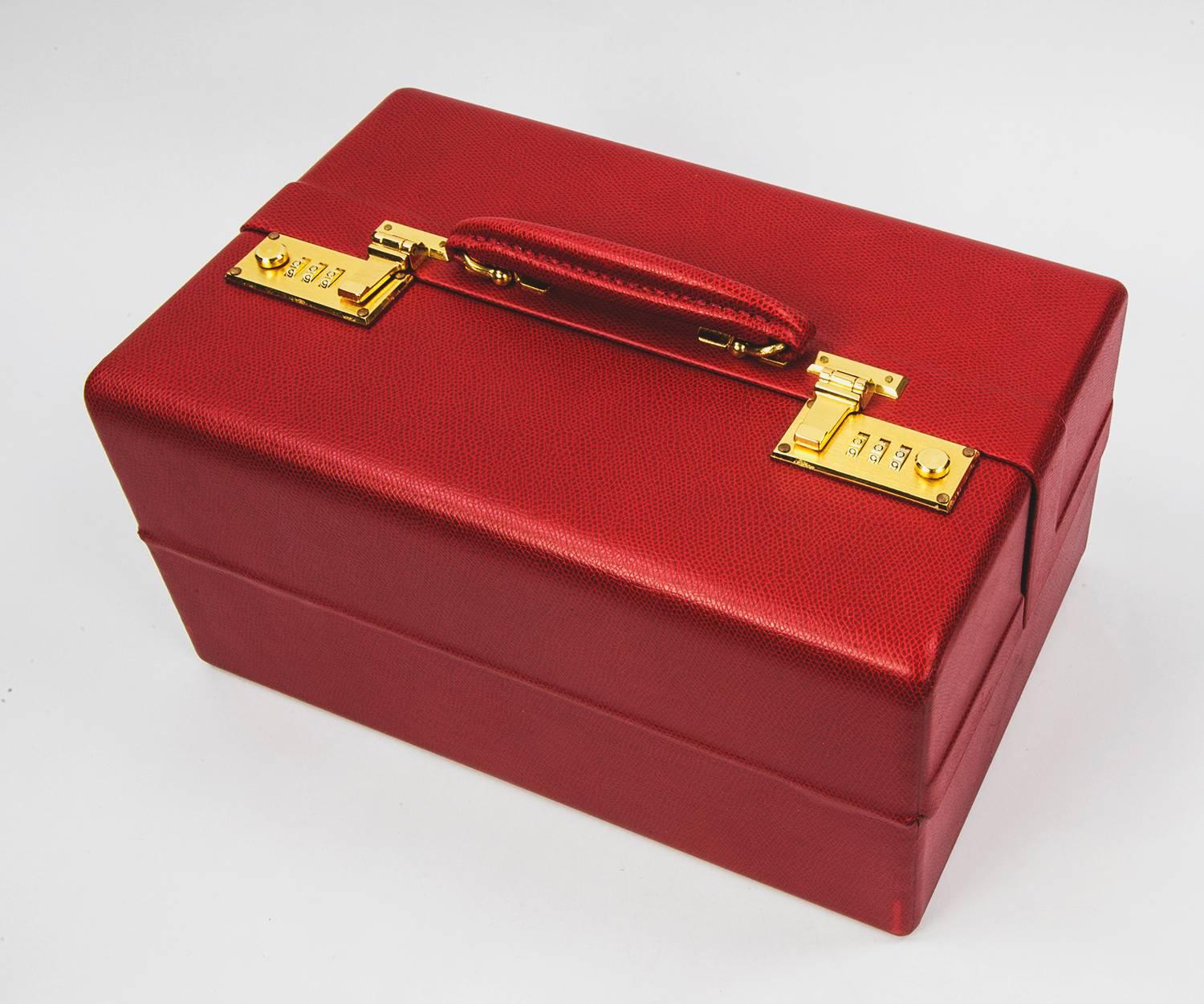 red leather jewelry box