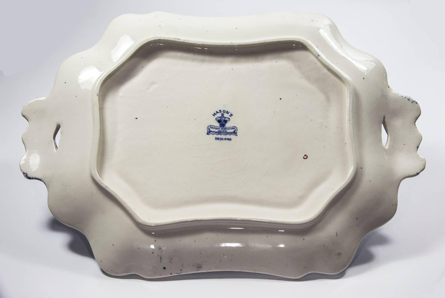 Masons Ironstone China Blue Canton Style Covered Tureen, Ladle and Underplate 2