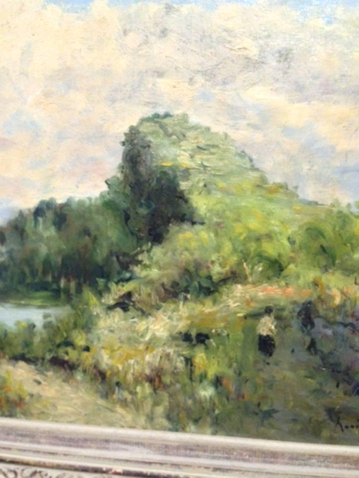 Cuban Impressionist River Landscape Painting In Excellent Condition In Montreal, QC