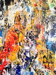 "L'offerta" Pittura astratta in acrilico su tela Andrew Plum