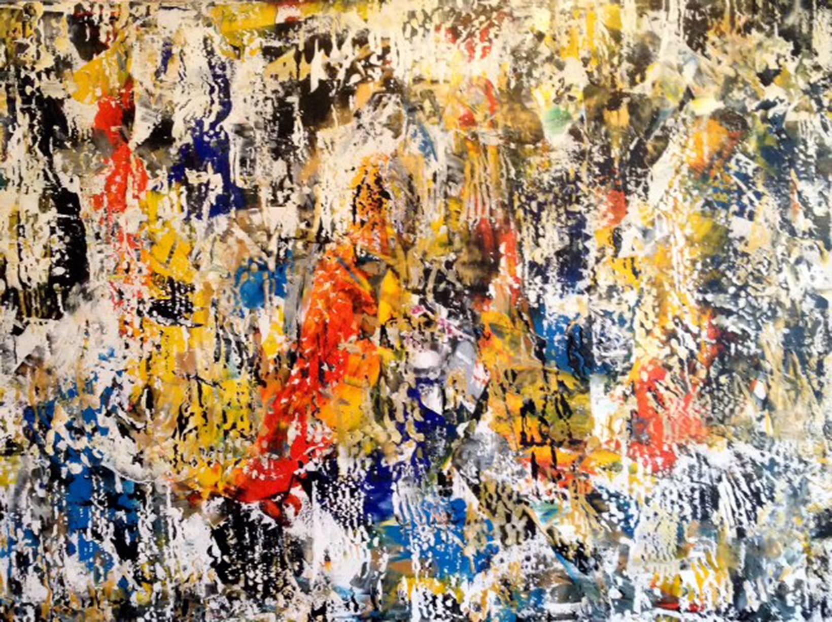 Abstraktes Gemälde „The Offering“ aus Acryl auf Leinwand, Andrew Plum im Zustand „Neu“ im Angebot in Montreal, QC