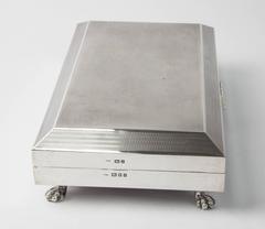 Art Deco Sterling Silver George V Presentation Box England Circa 1926