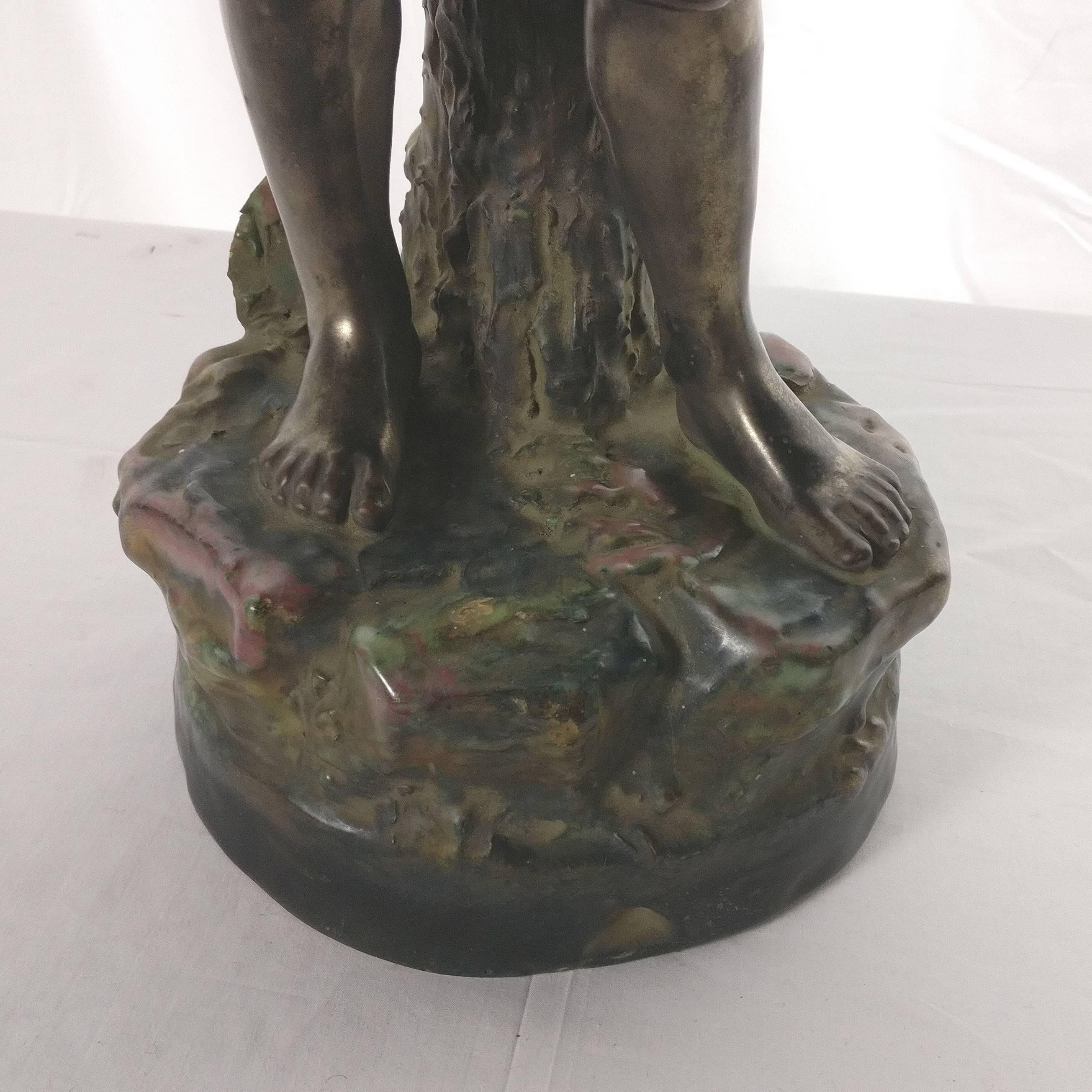 Amphora Pottery Large Figure of Young Girl In Good Condition In Montreal, QC