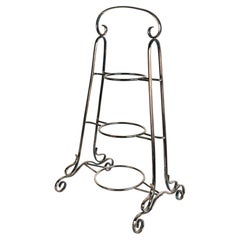 Edwardian Three-Tier Silver Plated Cake Stand, UK, Early 20th Century