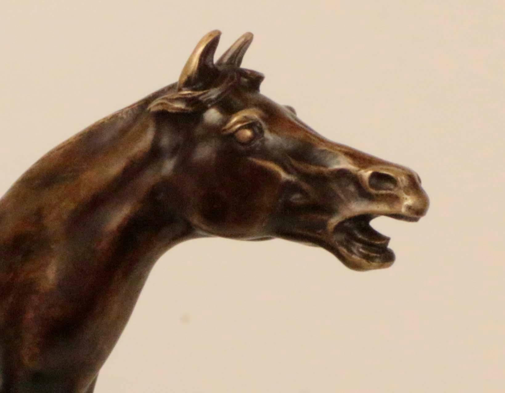 Bronze Figure of an Arab Horse Signed by Pierre Jules Mêne 2