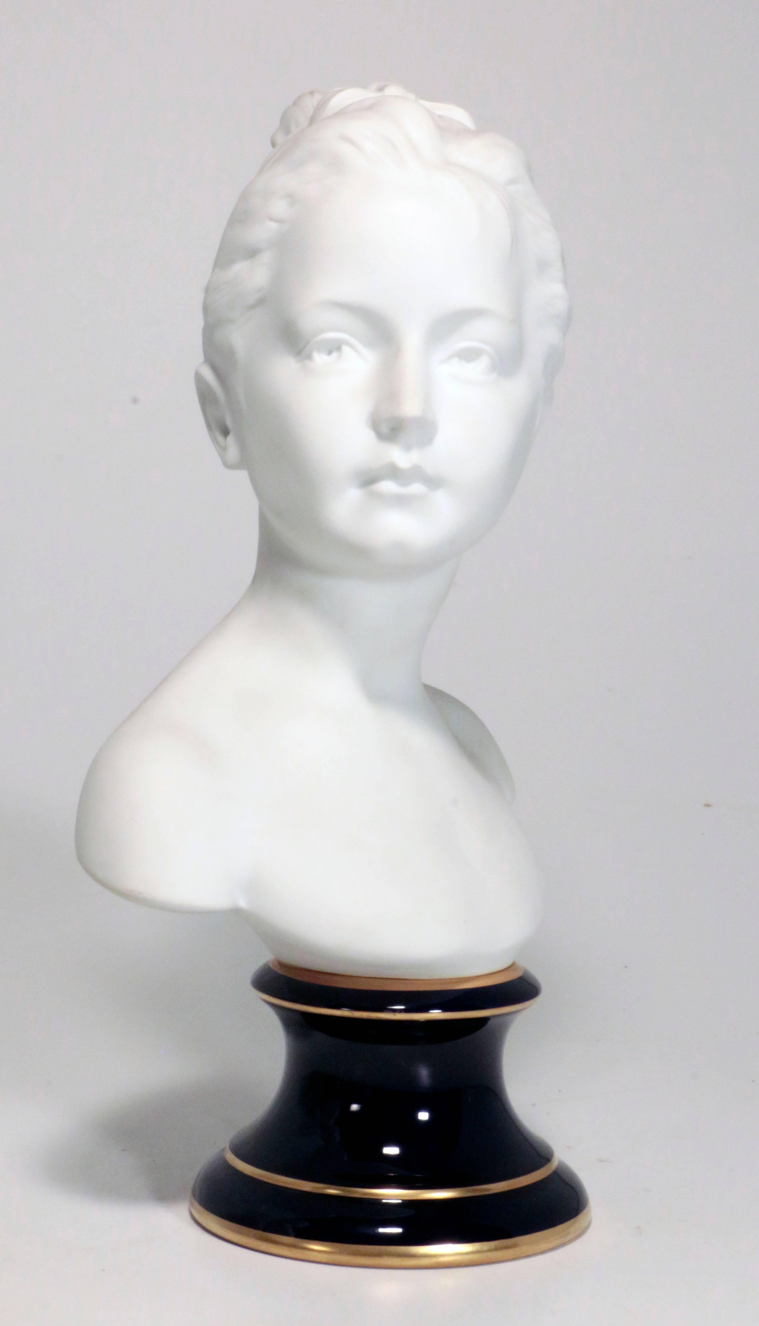Pair of Limoges Bisque Busts after Houdon In Excellent Condition In Montreal, QC