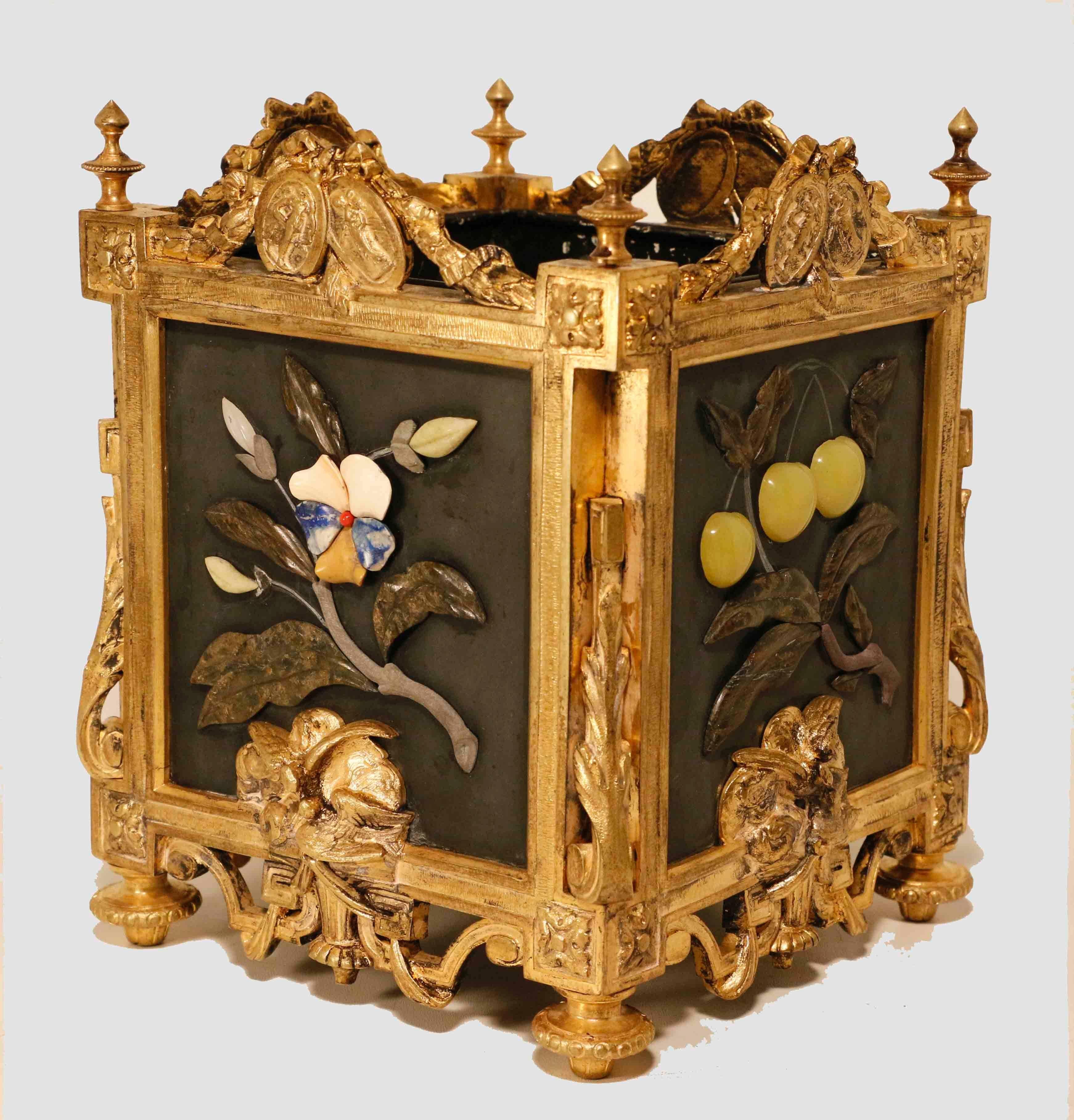 Slate Pair of French Louis XVI Style Cache-Pots
