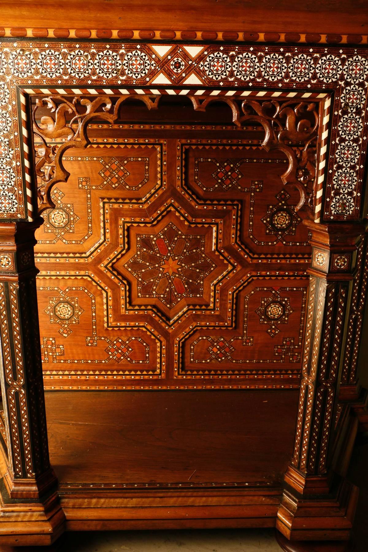 Ebony Sumptuous Ottoman Antique Walnut Cabinet