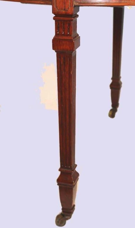 English William IV Figural Walnut Demilune Games Table For Sale