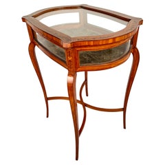 Edwardian Satinwood Bijouterie Table with Marquetry, Circa 1900