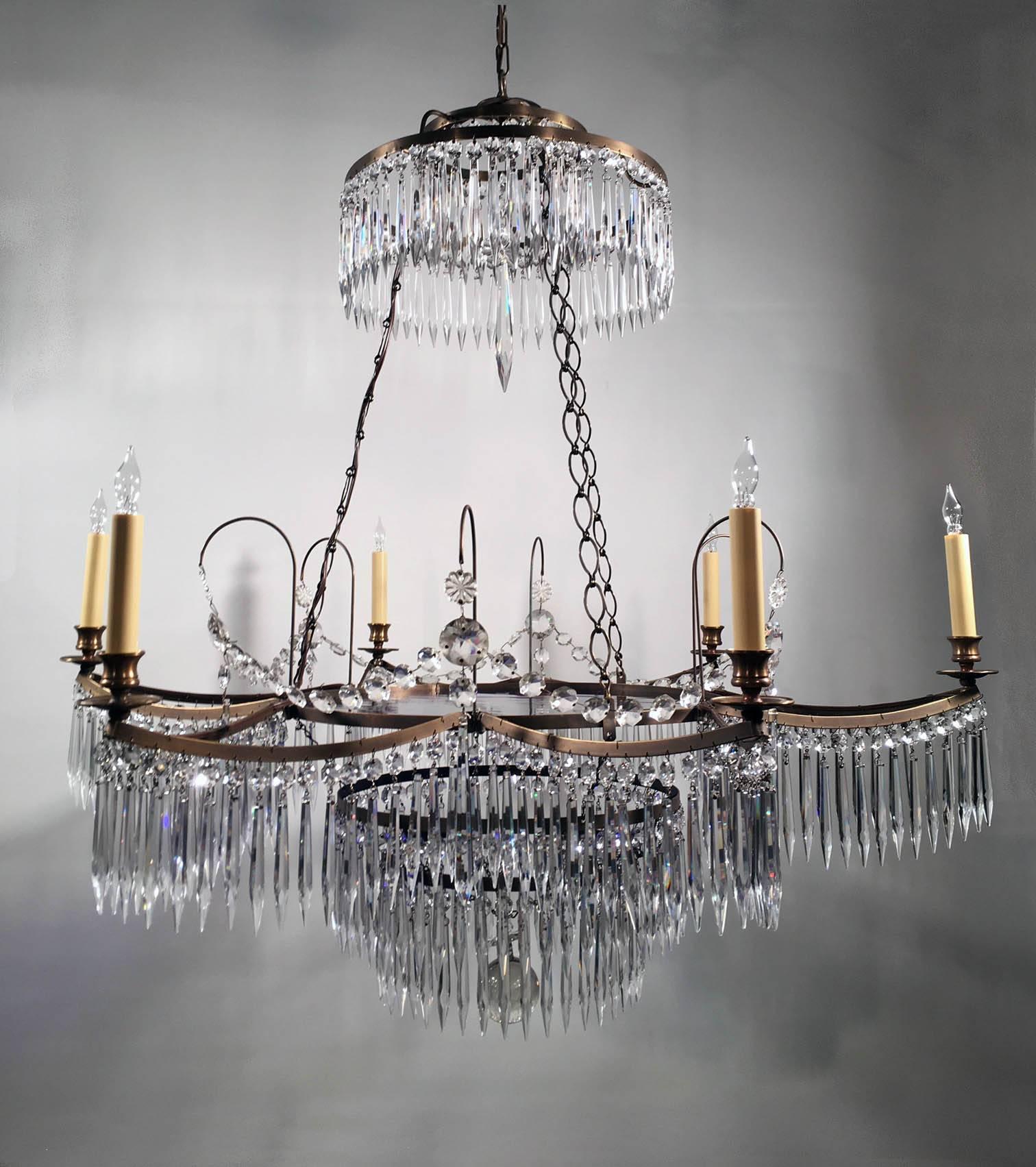 Neoclassical Revival Neoclassical Style Chandelier, in the Baltic For Sale