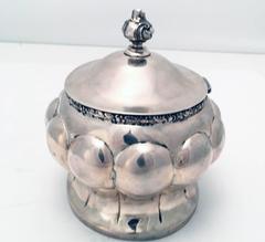 Austrian Secessionist Silver Sugar or Etrog Box