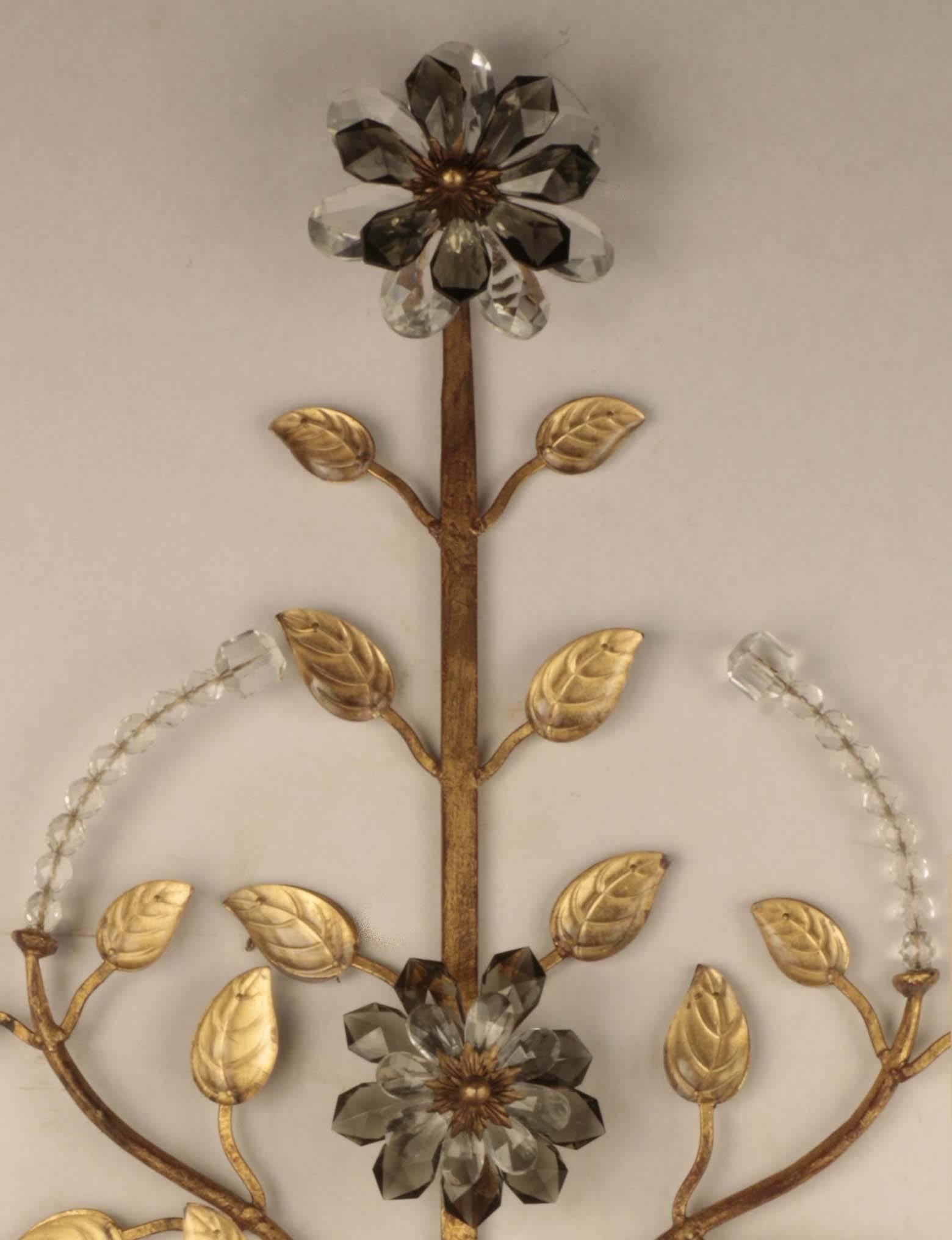 French Pair of Baques Sconces