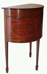 Sheraton Style Mahogany Demi Lune Commode