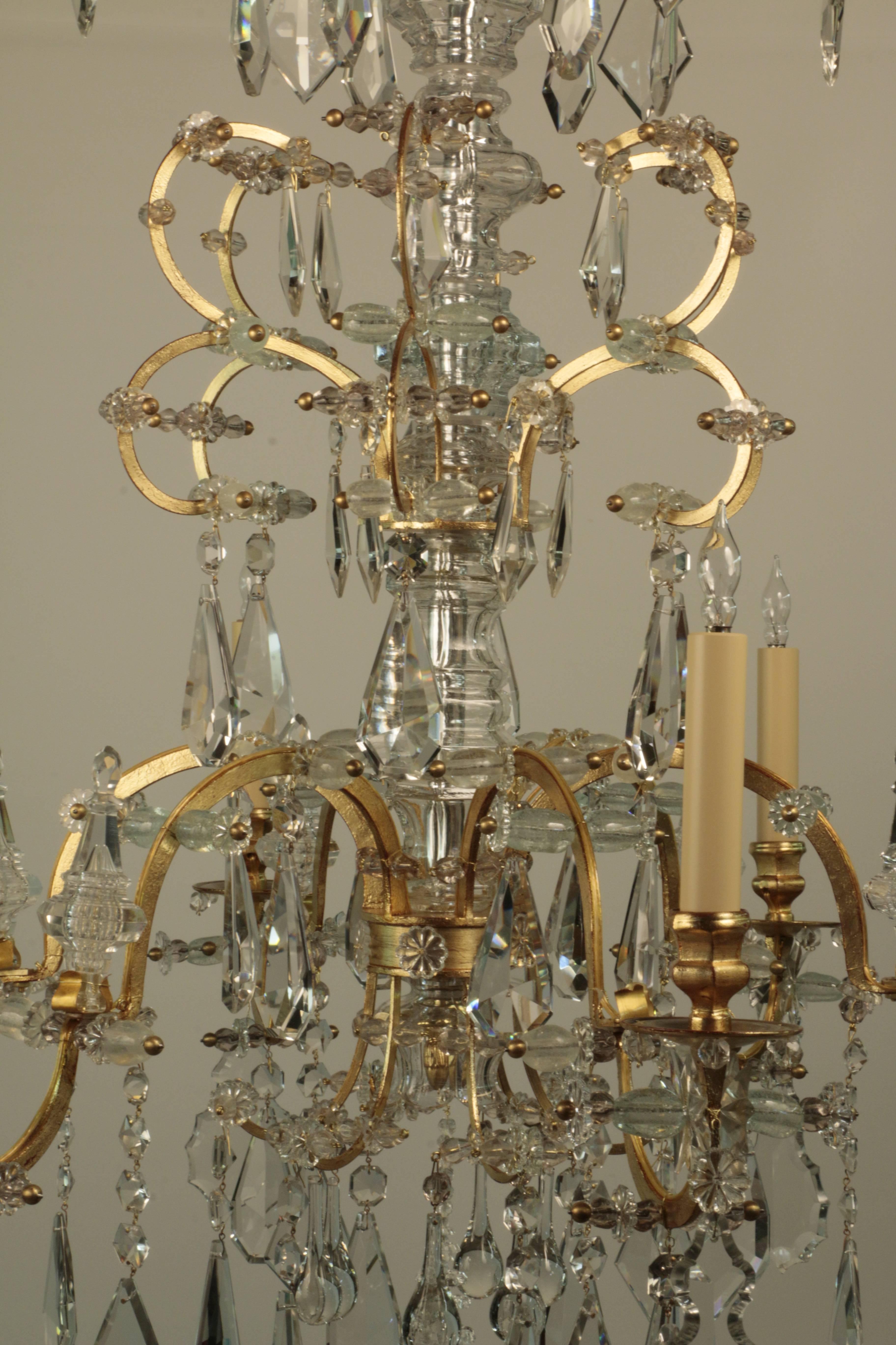 Late 19th Century Rare Pair of Large French 19th Century Chandeliers For Sale