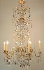 Rare Pair of Large French 19th Century Chandeliers