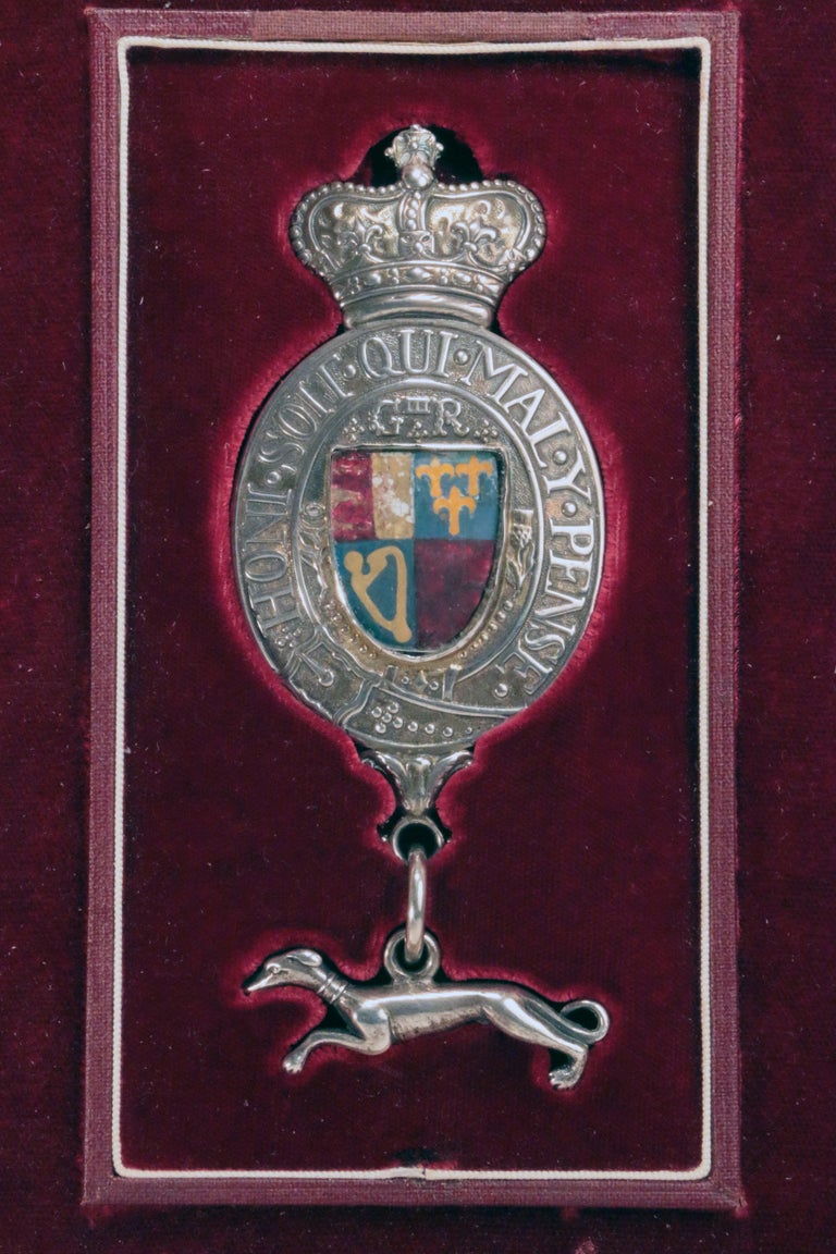 Antique King's Silver Messenger Badge at 1stDibs