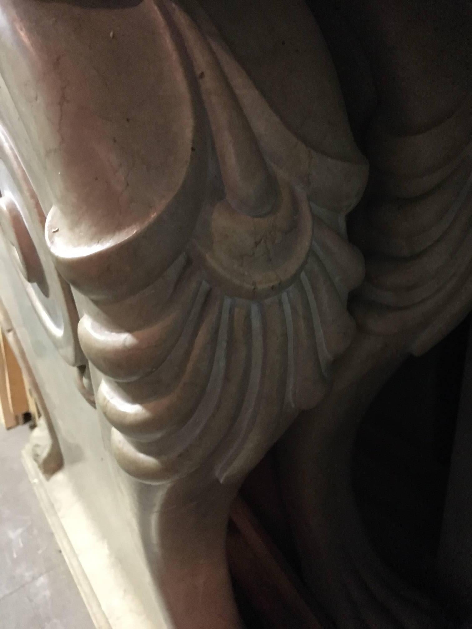 Mesa de centro o consola de mármol francés macizo en Bueno estado para la venta en Montreal, QC