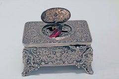 Early 20th Century German Silver Grisebaum Singing Bird Box