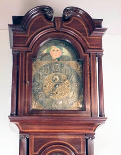 American Sheraton Style Longcase Clock