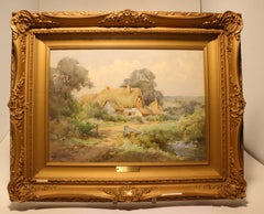Henry John Sylvester Stannard "Near Kimbarton" and "In a Hampshire Garden", Pair