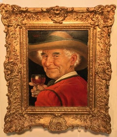 Erwin Eichinger Pair of Portraits of Tyrolean Countrymen