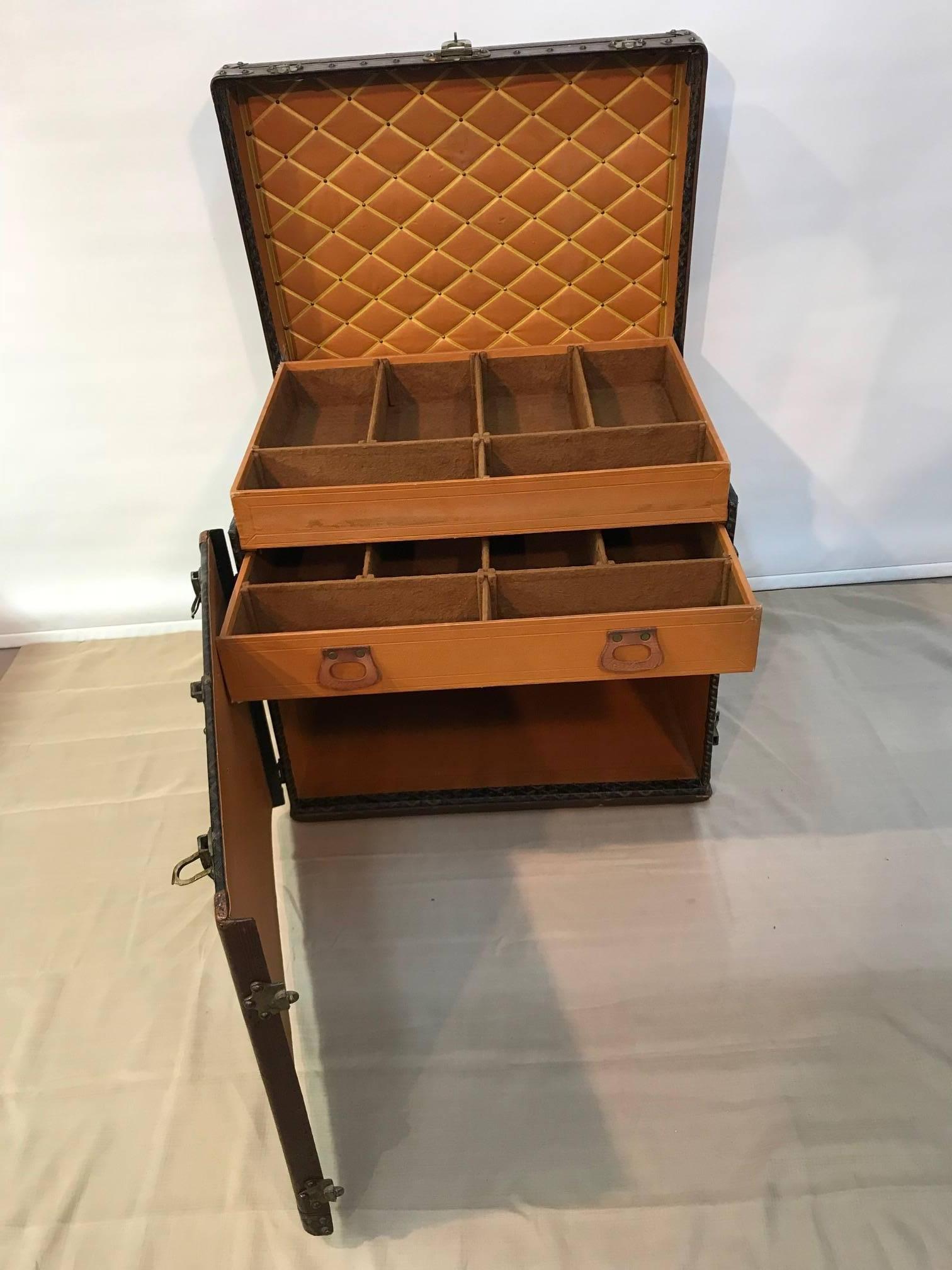 French Rare Malles Goyard Trunk