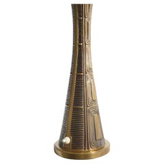 Scandinavian Modern Brass Table Lamp by Sonja Katzin for ASEA, Sweden, 1950’s