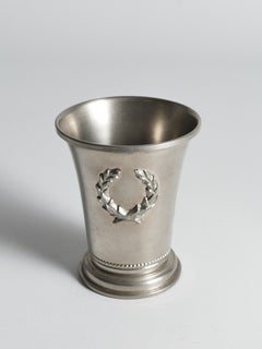 Svenskt Tenn Pewter Cup / Small Vase with Laurel Wreath, Sweden 1967