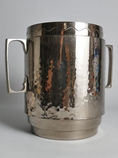 Art Deco Metal Champagne Cooler or Ice bucket by Kallmeyer & Harjes, 1920s