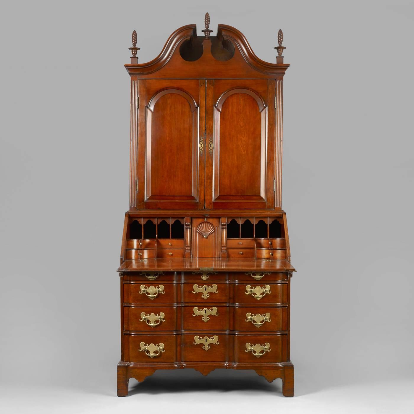 Mid-18th Century Chippendale Blocked Front Secretary For Sale