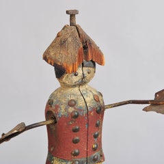 Early Whirligig, Hessian or Revolutionary War Soldier Form