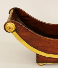 Regency Mahogany Sleigh Planter/Display Bowl