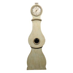Swedish 19th Century Painted Wood Clock Commonly Called Mora Clock