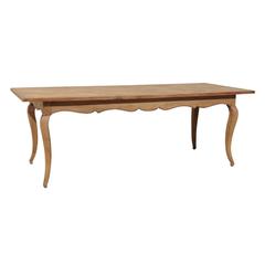 French Louis XV Style Parquet Top Dining Table