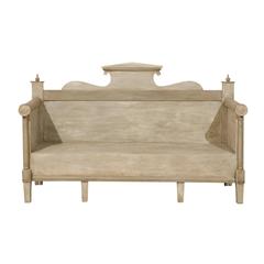 Swedish Period Karl Johan Painted Wood Bench, Mid-19th Century