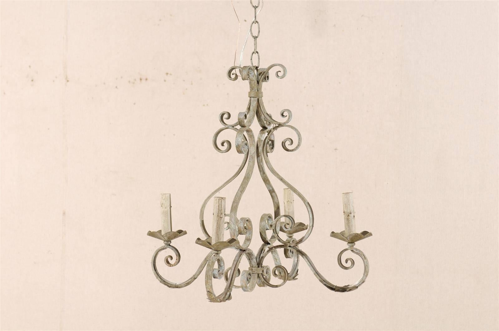 iron circle chandelier