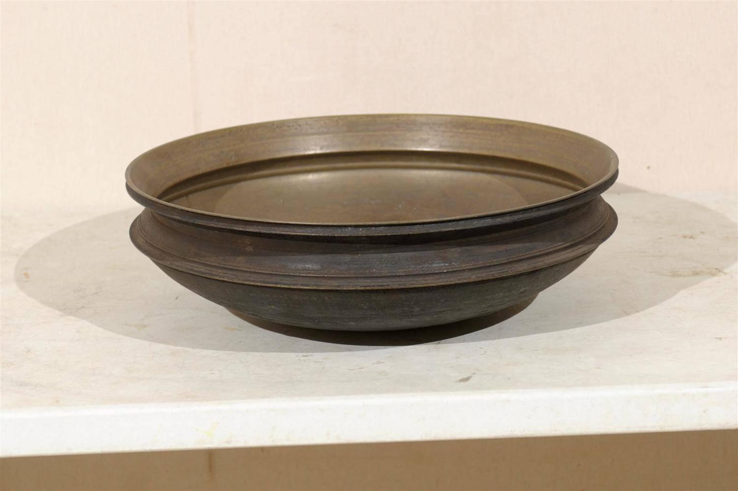 Bronze Uruli Cooking Bowl from South India at 1stdibs