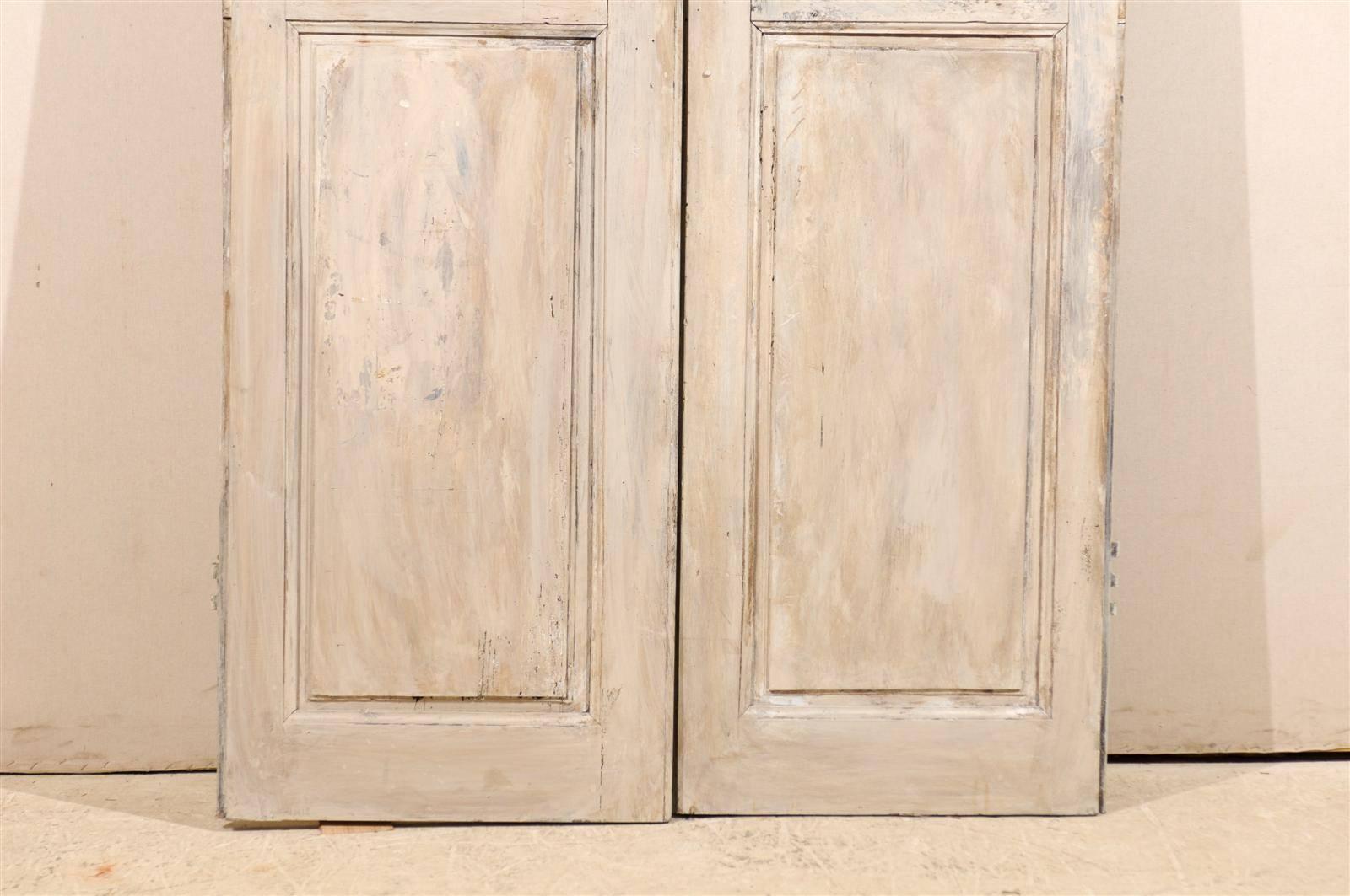 Pair of French Early 19th Century Wooden Doors For Sale 6