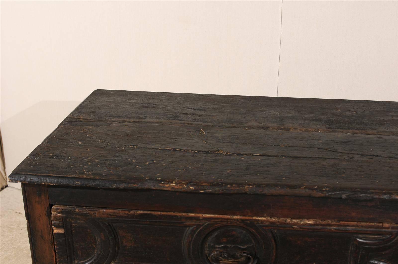 Grand 18th Century Spanish Two-Drawer Console Table/Server 2