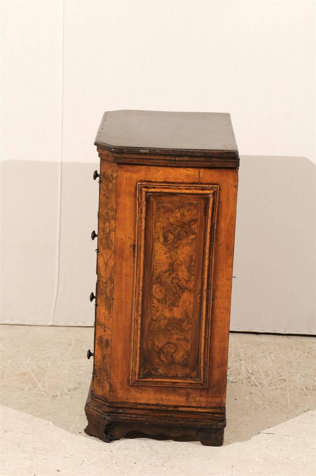 An Italian Early 19th Century Small Shelf Cabinet with Nice Wood Grain Visible 1