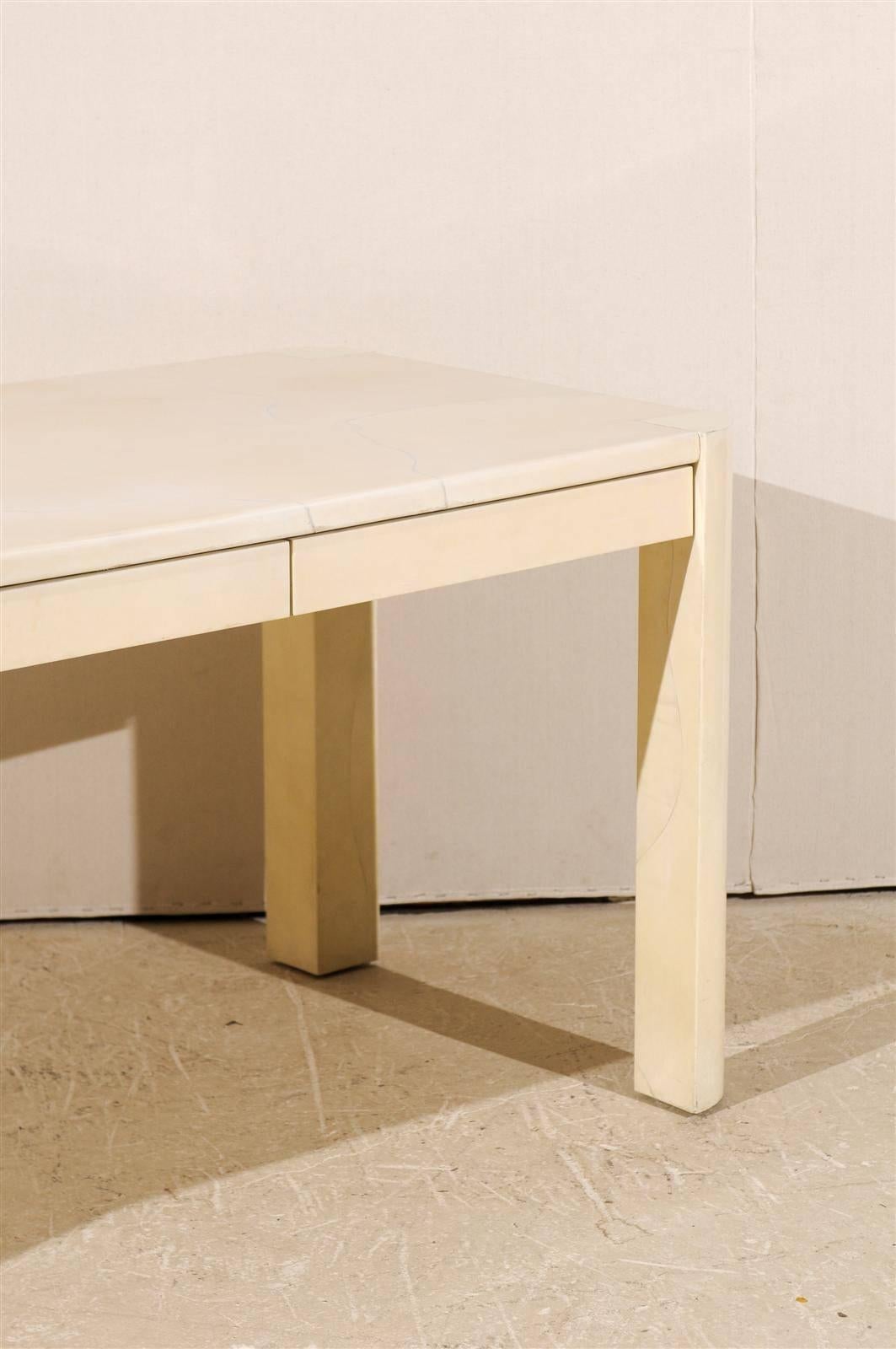 Mid-Century Modern 1970s Modern Table in Karl Springer Style