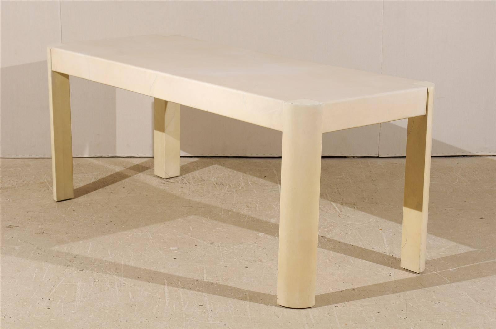 1970s Modern Table in Karl Springer Style 3
