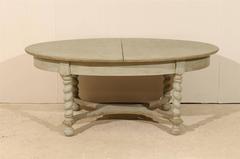 Swedish Baroque Style Oval Table from the Mid-20th Century