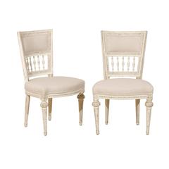Pair of Swedish Period Gustavian, 18th Century Chairs