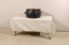 Spanischer Kolonialtopf aus der Mitte des 19. Jahrhunderts:: mit breiter Öffnung und zwei Henkeln