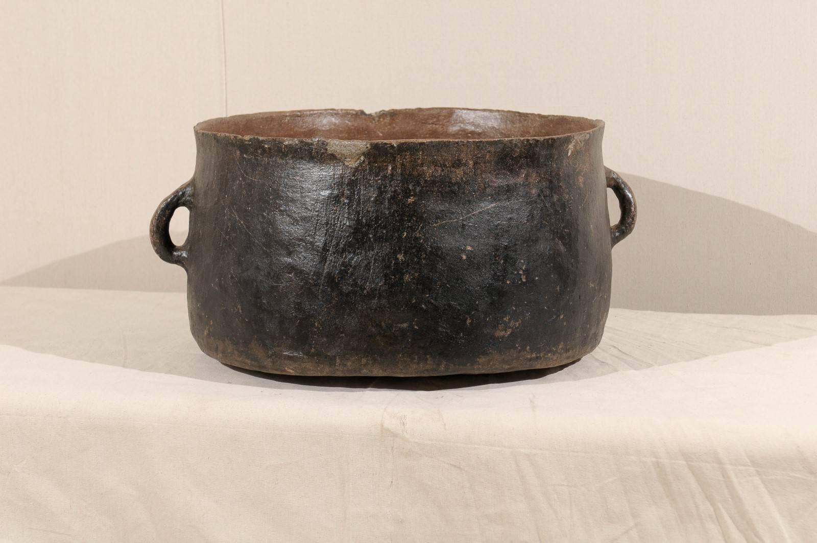 large ceramic vessel with two handles