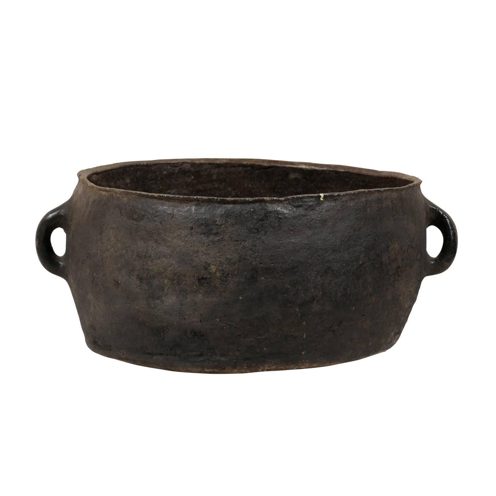 Spanish Colonial Pot from the Mid-19th Century, Black Color