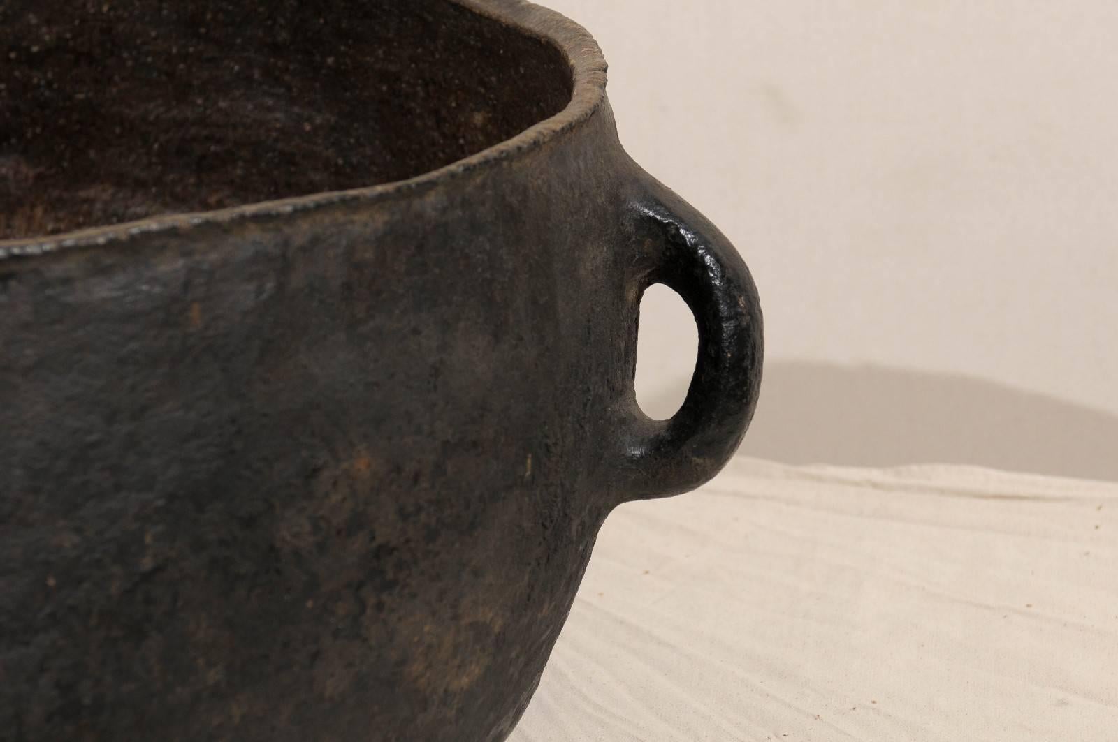 Spanish Colonial Pot from the Mid-19th Century, Black Color 2